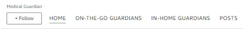Medical Guardian Amazon Store top navigation